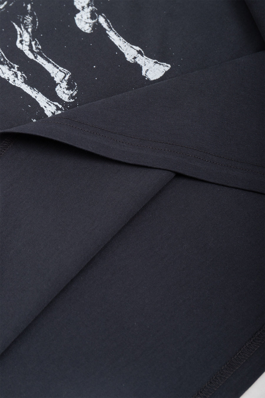 Boxy T-Shirt Twin Horses Graphit