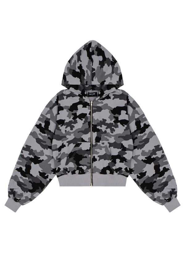 Bluza Puffy Zip MORO Grey