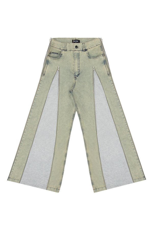 Jeansy Faded Zippers