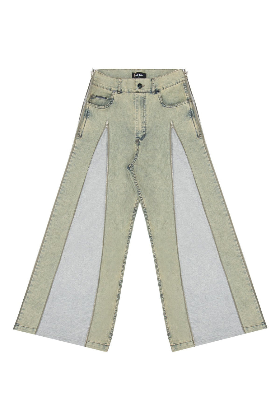 Jeansy Faded Zippers