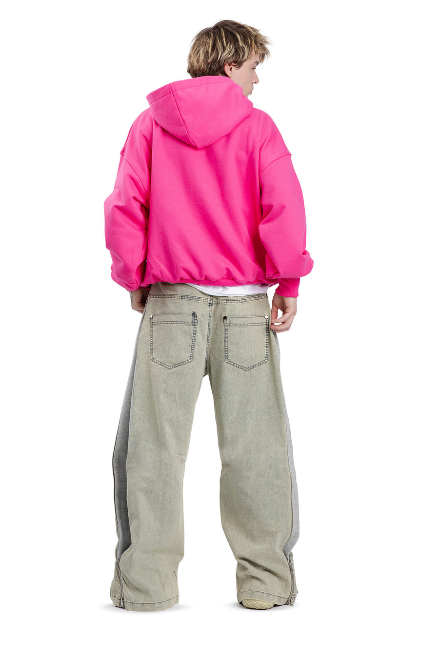 Jeansy Faded Zippers