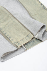 Jeansy Faded Zippers