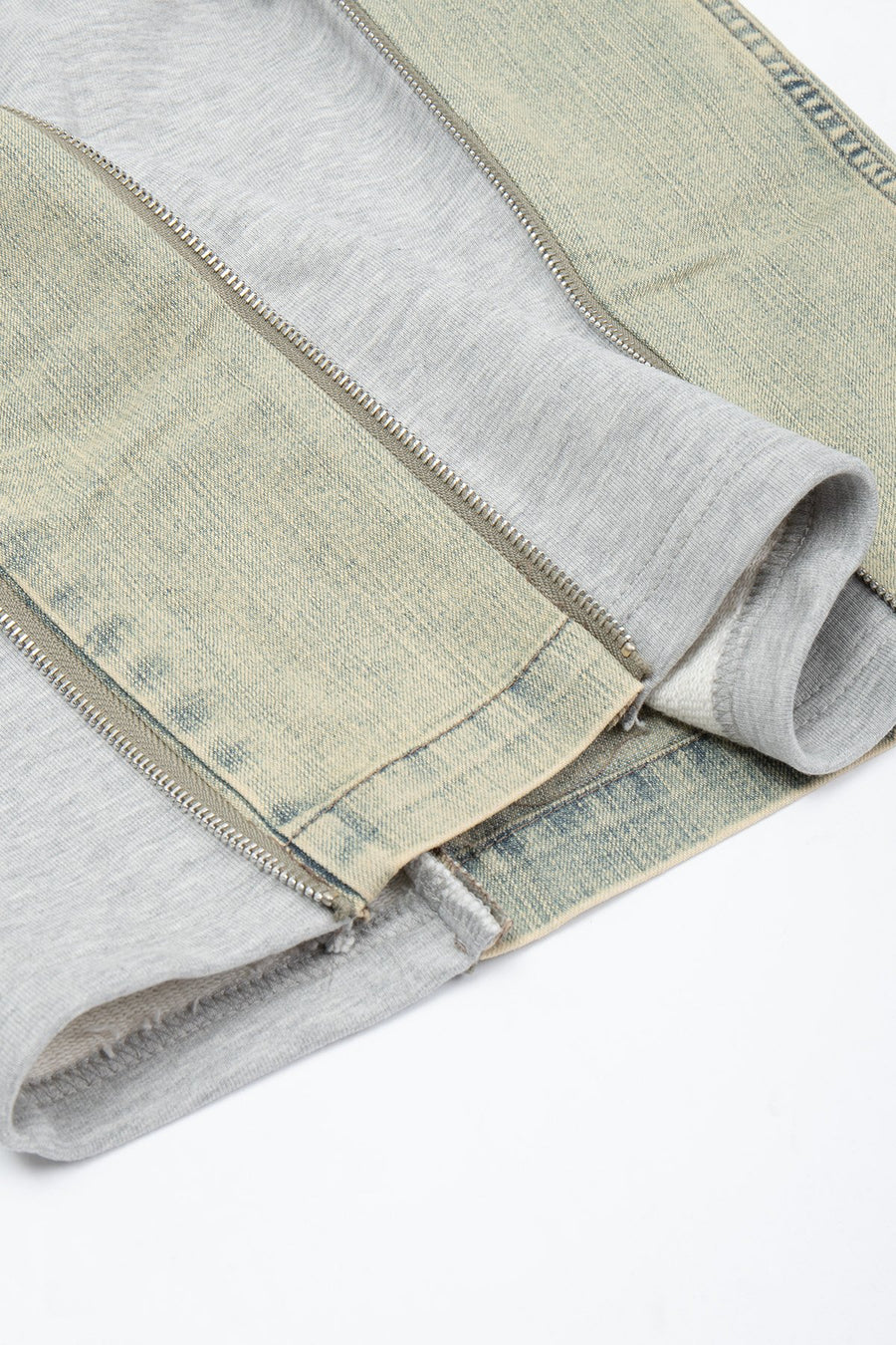 Jeansy Faded Zippers