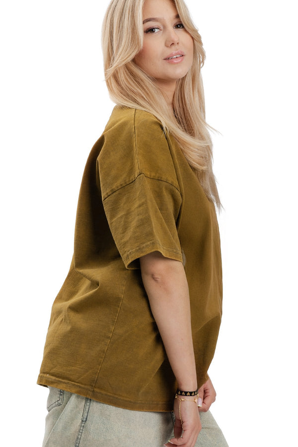 Koszulka Khaki Washed Ultra