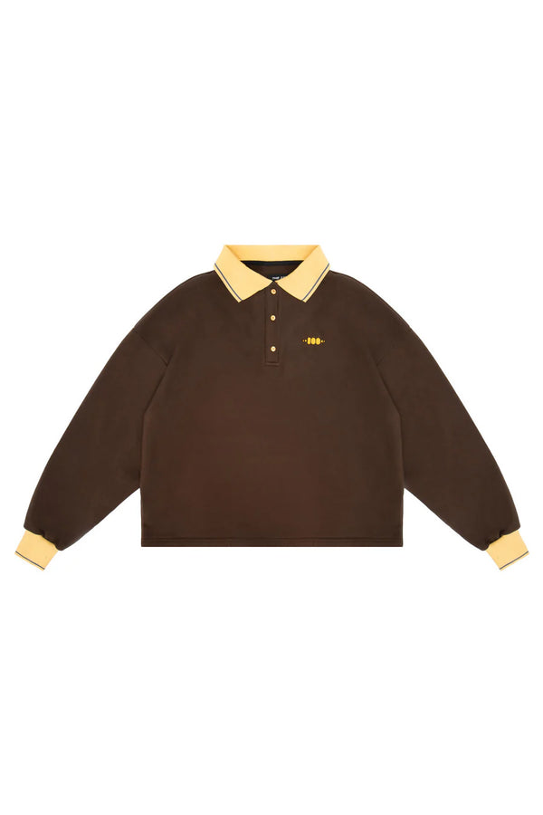 Campus Polo-Langarmshirt