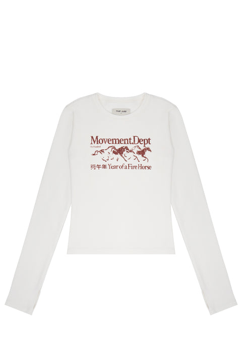 Longsleeve "Movement" Biały