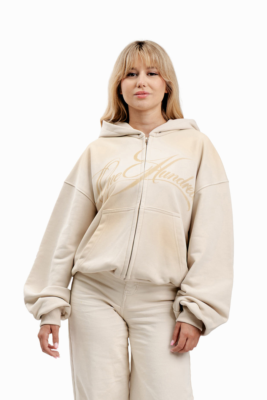 Kapuzenpullover Puffy Zip Wild Movement Almond