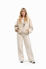 Kapuzenpullover Puffy Zip Wild Movement Almond