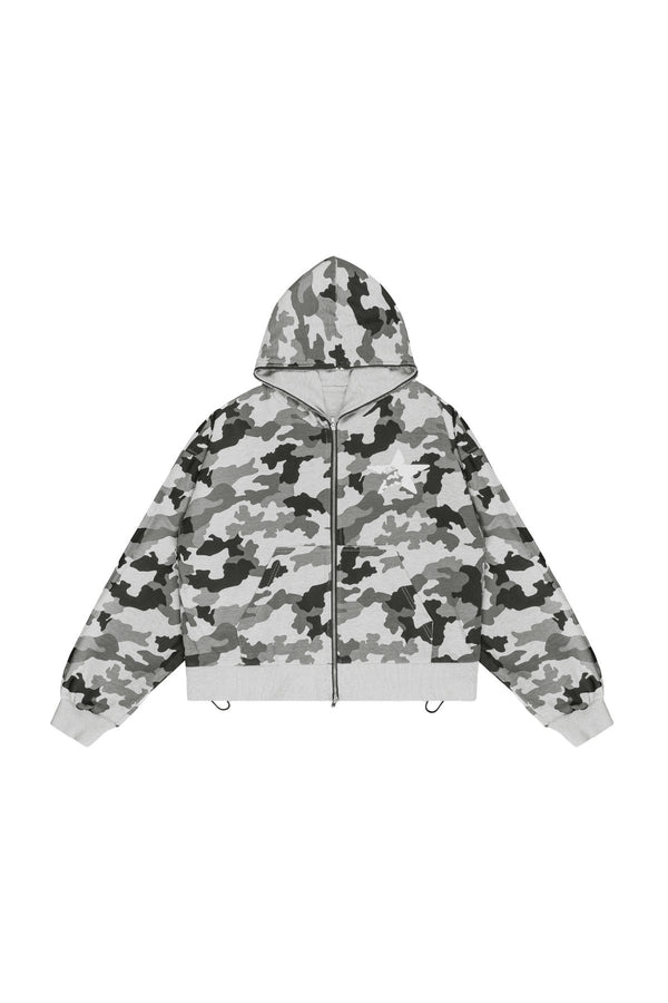 Bluza Duality Reversible Full Zip Light Grey Melange