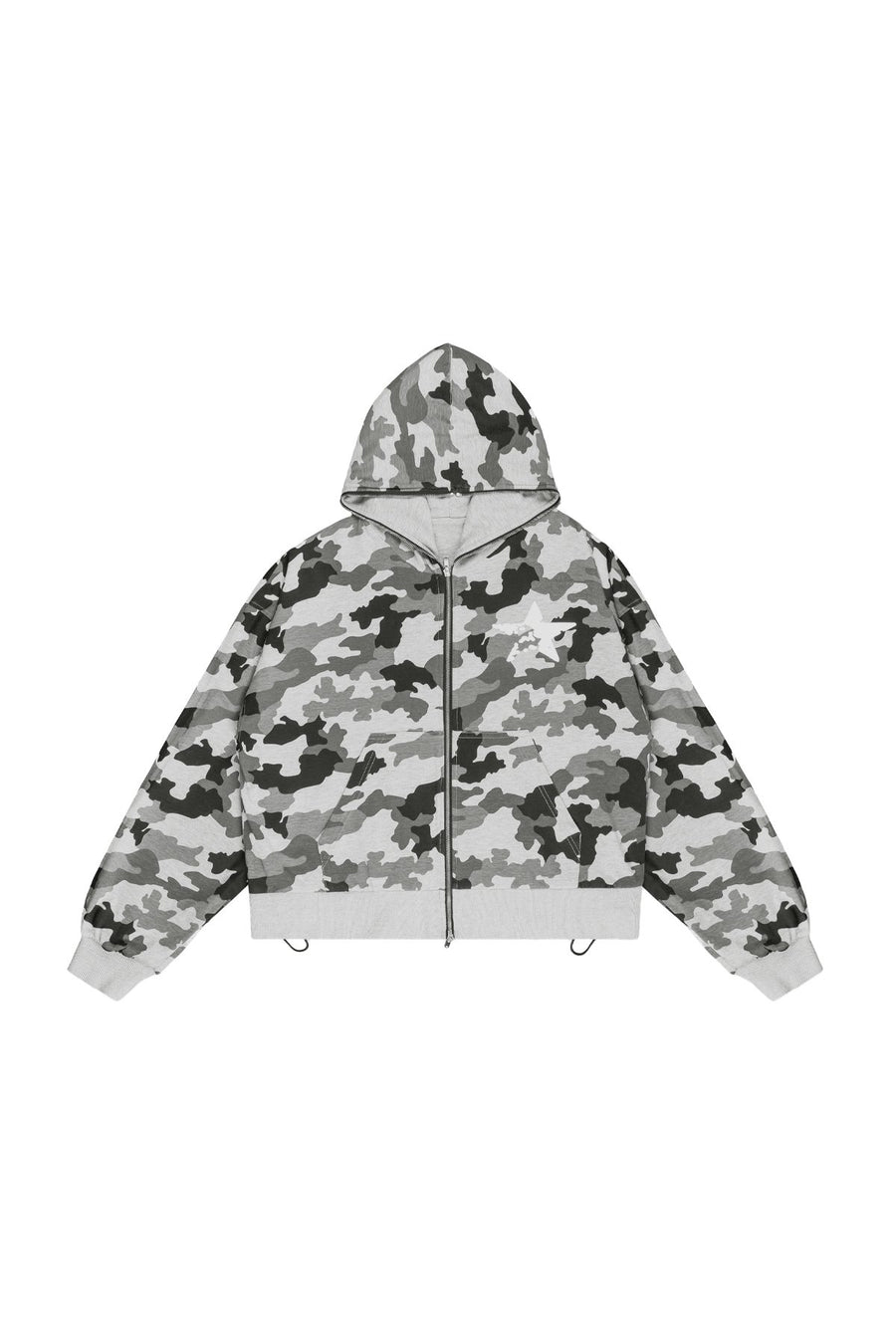 Bluza Duality Reversible Full Zip Light Grey Melange