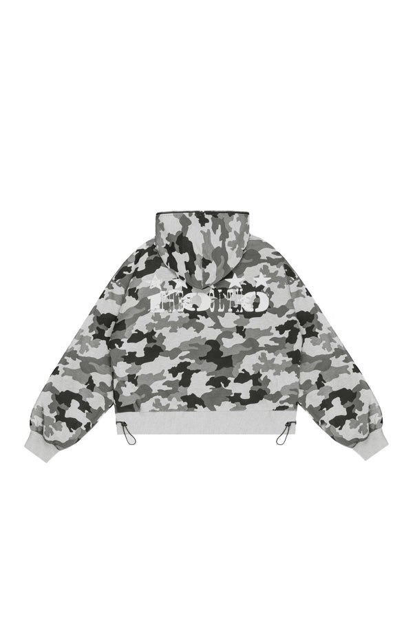 Bluza Duality Reversible Full Zip Light Grey Melange