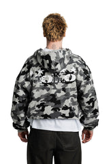 Bluza Duality Reversible Full Zip Light Grey Melange