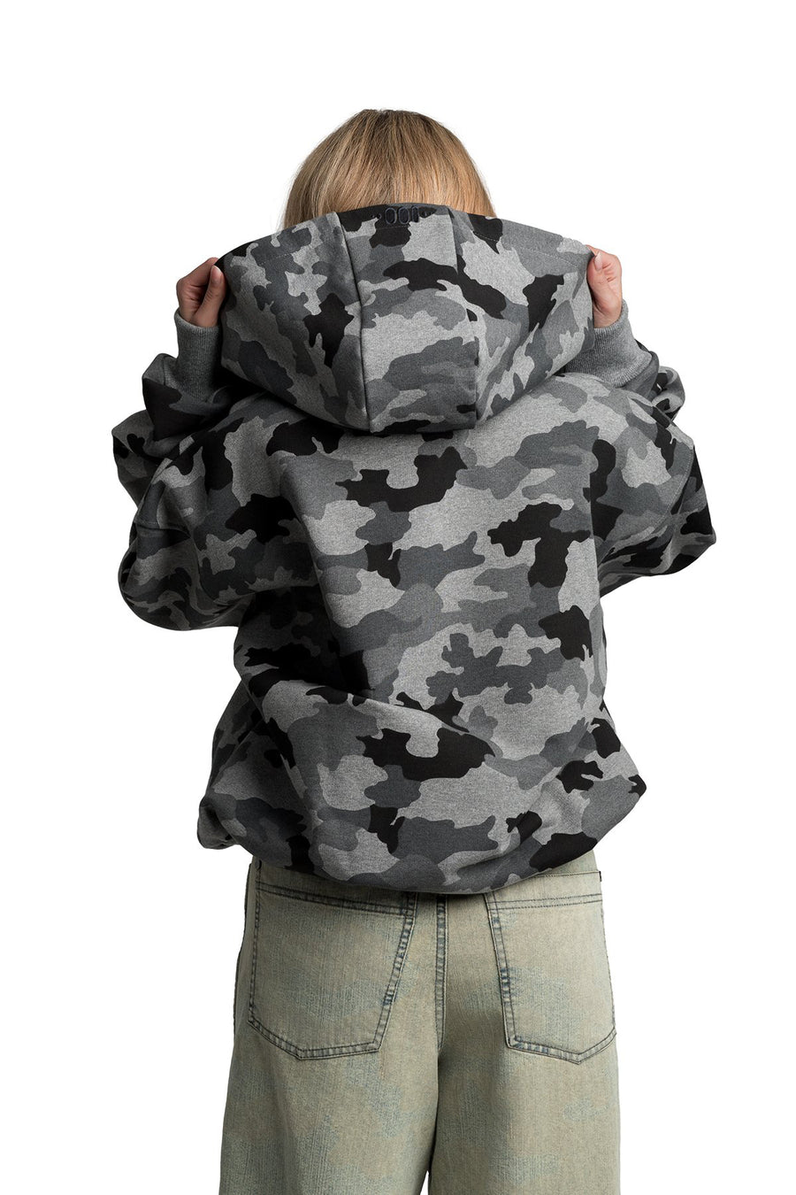 Bluza Hoodie Dark Grey Melange Moro