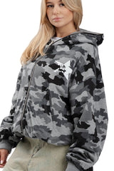 Bluza Duality Reversible Full Zip Dark Grey Melange