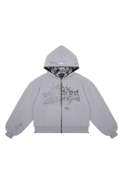 Bluza Duality Reversible Full Zip Light Grey