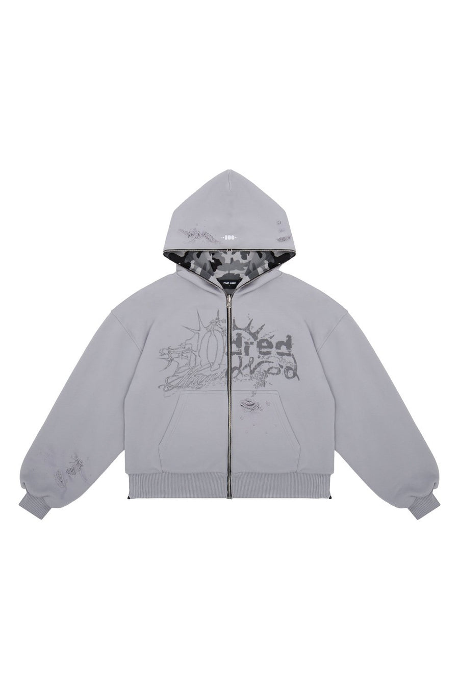 Bluza Duality Reversible Full Zip Light Grey