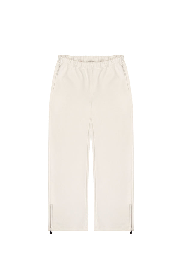 Spodnie Dresowe Zip Raw Cream