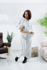 Spodnie Stripes White