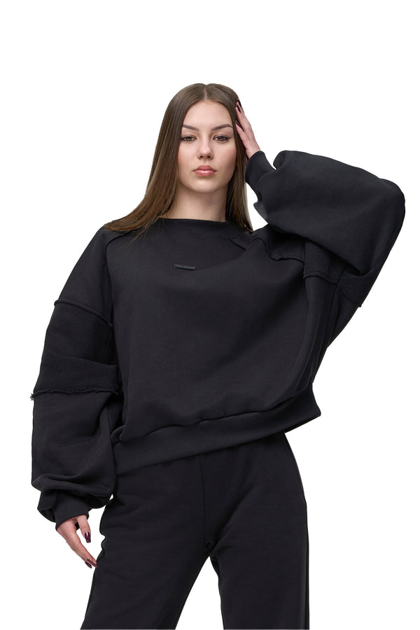 Bluza Crewneck Raw Black