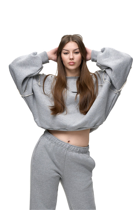 Bluza Crewneck Raw Grey