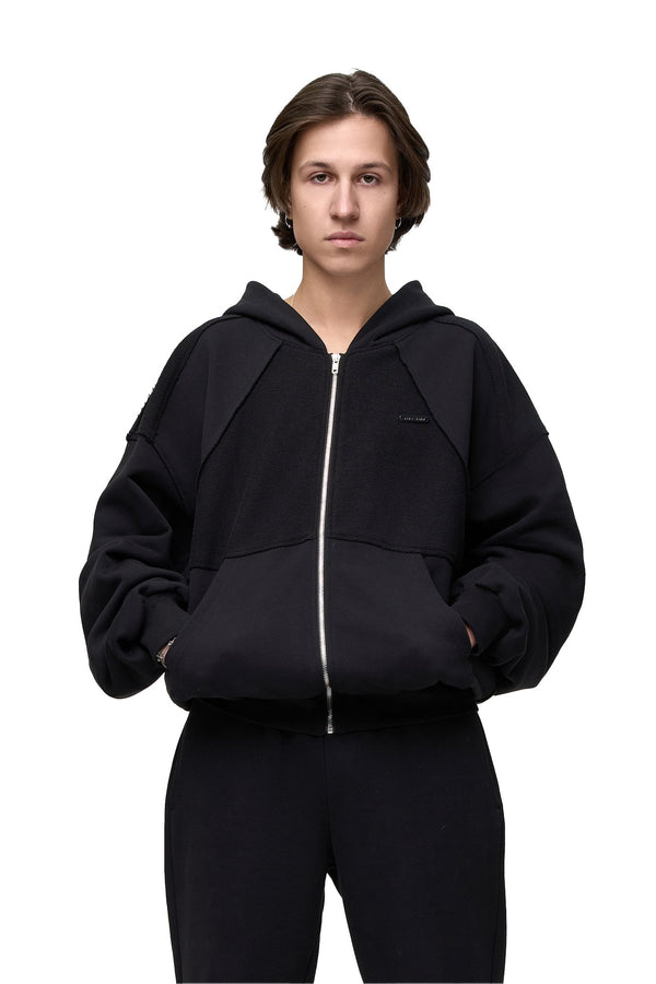 Bluza Puffy Zip Raw Black