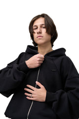 Bluza Puffy Zip Raw Black