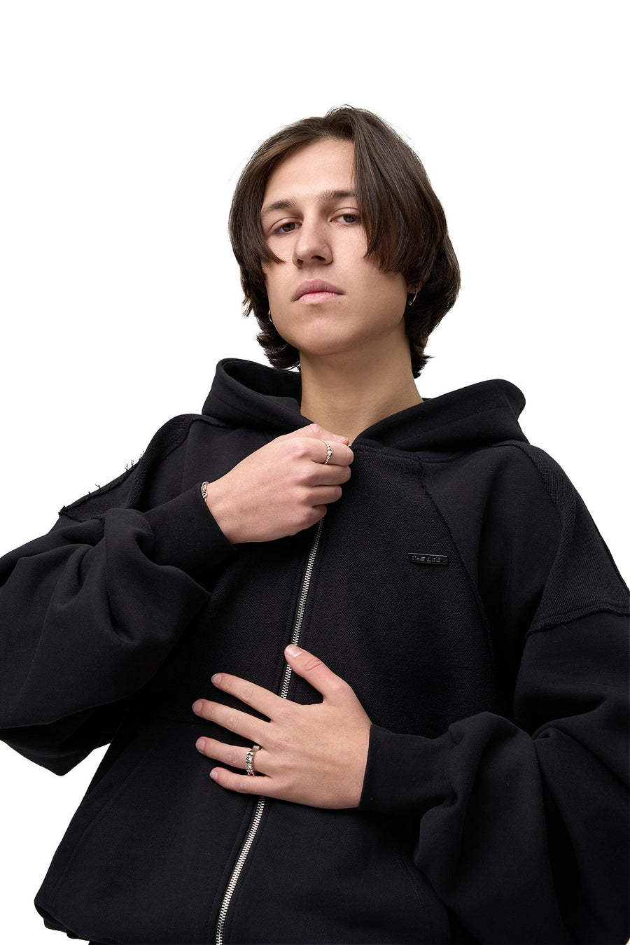 Bluza Puffy Zip Raw Black