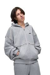 Bluza Puffy Zip Raw Grey