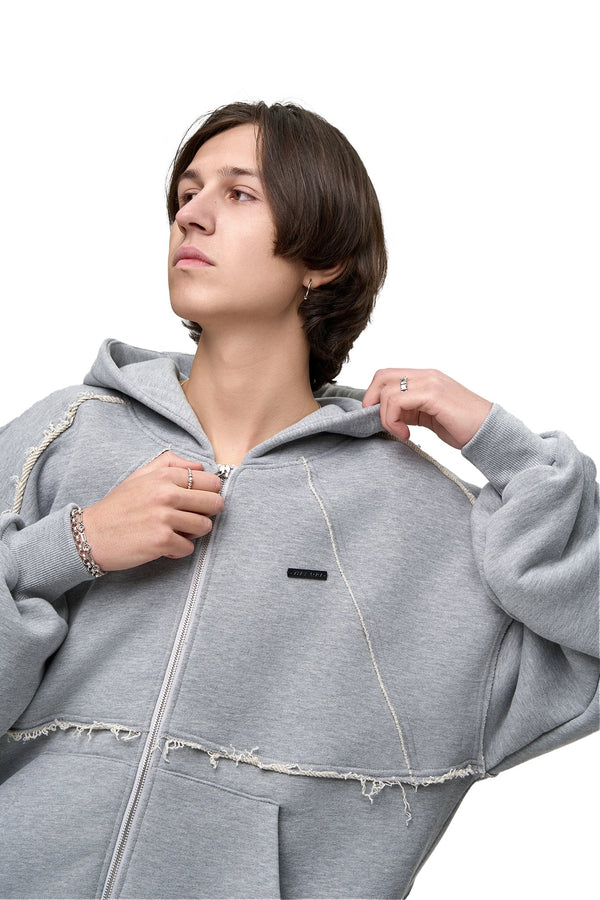 Bluza Puffy Zip Raw Grey