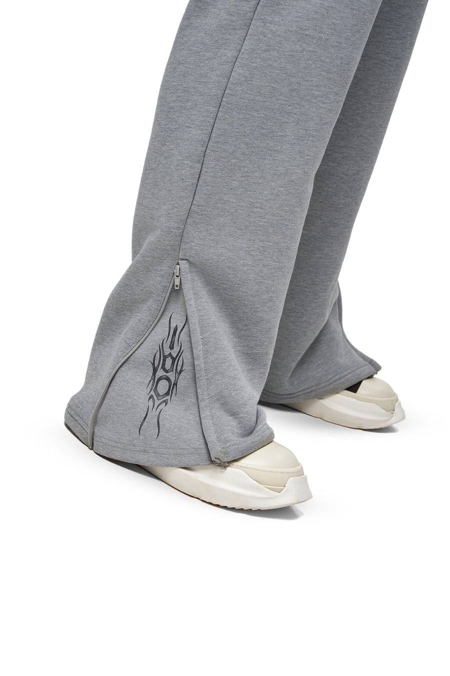 Spodnie Dresowe Zip Raw Grey