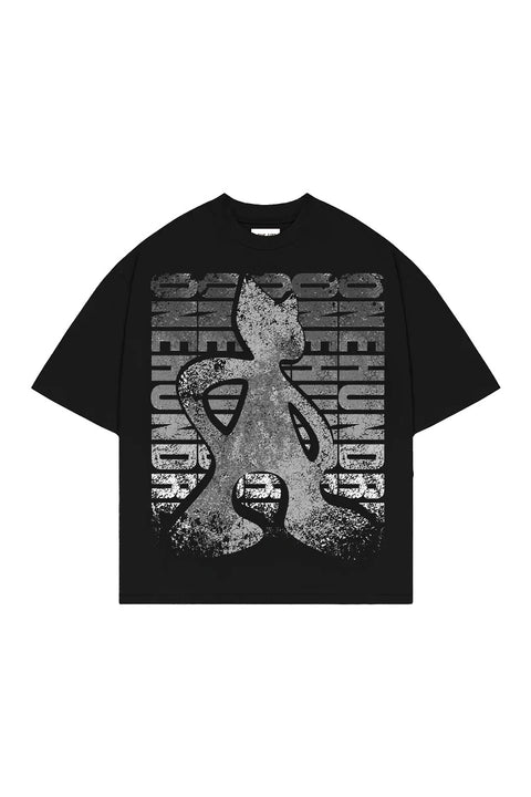T-Shirt Boxy Concrete Black