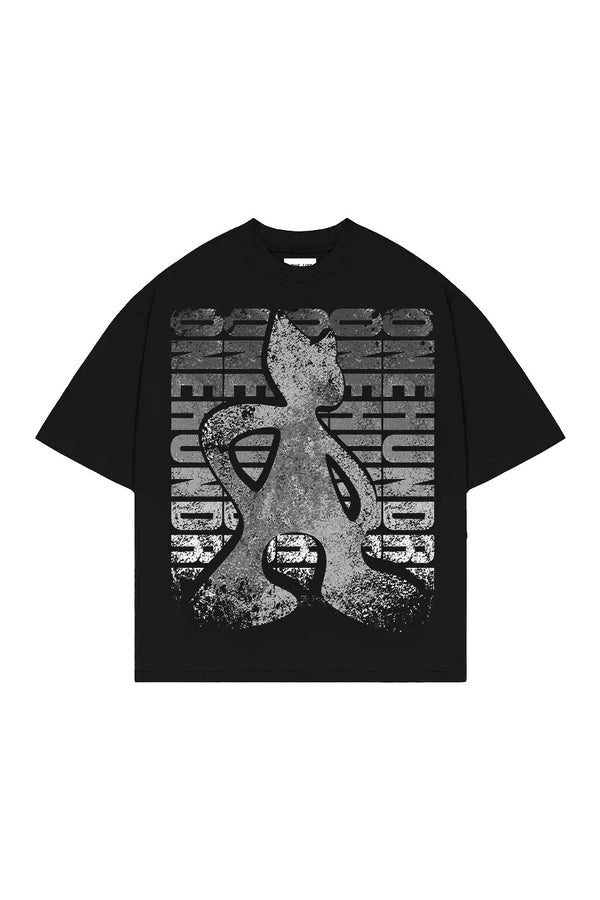 T-Shirt Boxy Concrete Black