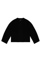 Longsleeve Waffle Black Basic