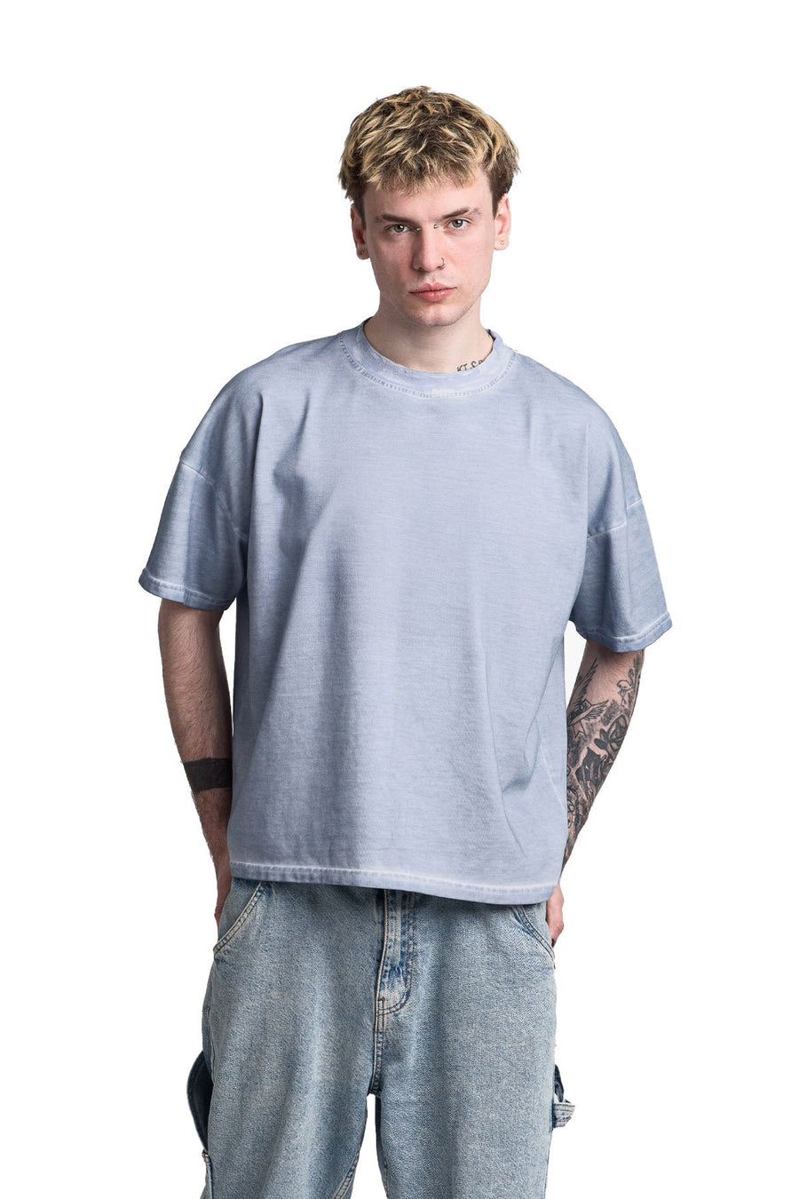 Koszulka Boxy Washed Grey