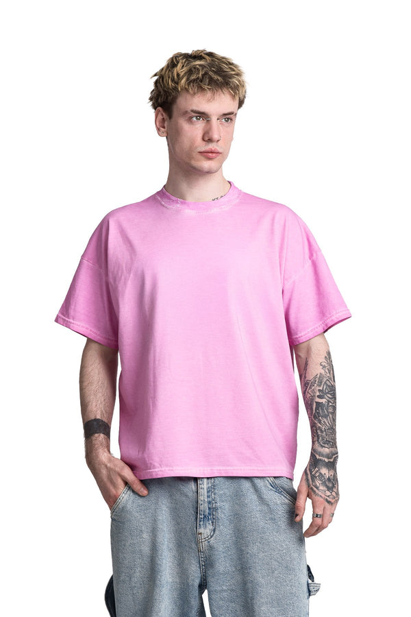 Koszulka Boxy Washed Pink