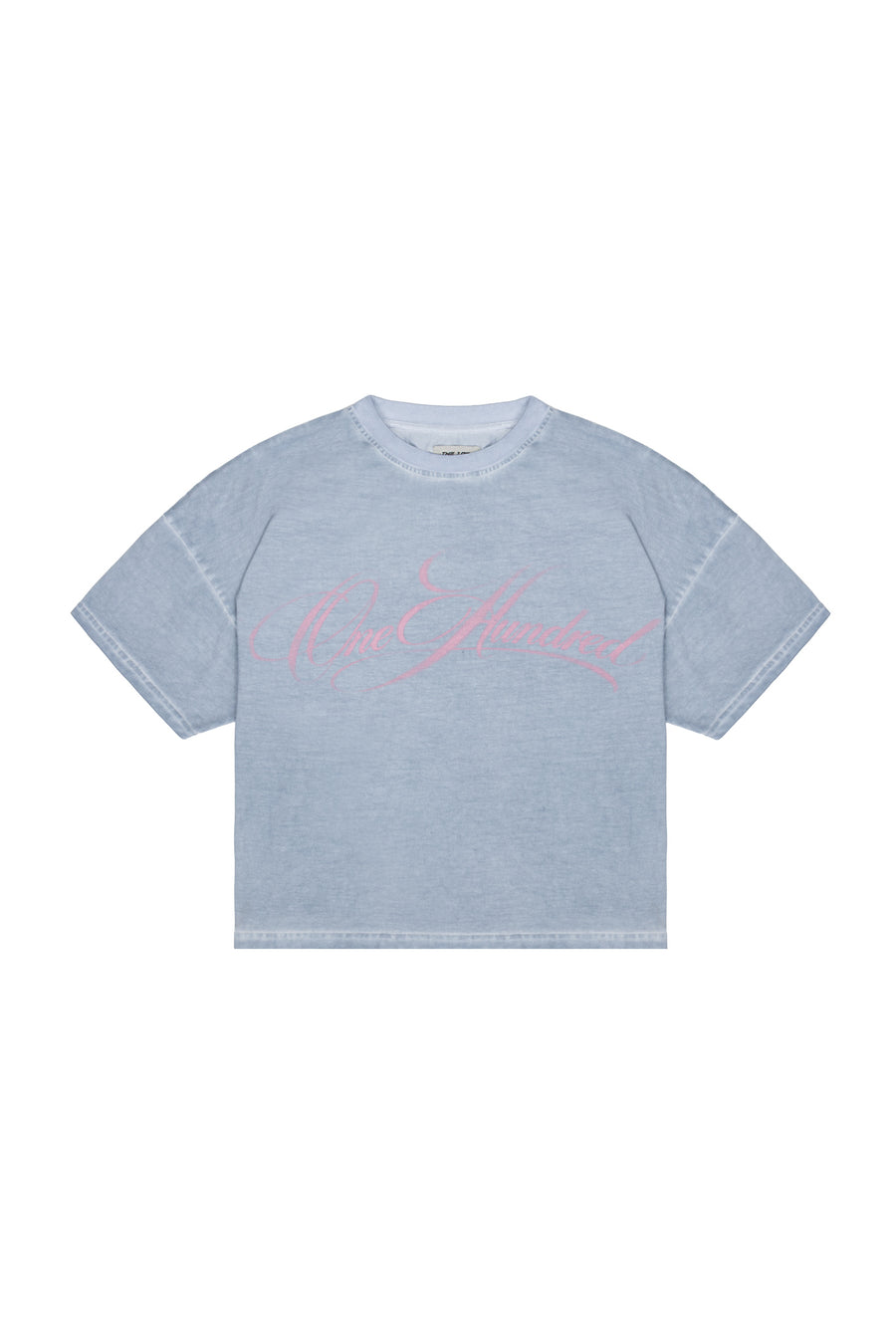 Boxy T-Shirt gewaschen grau
