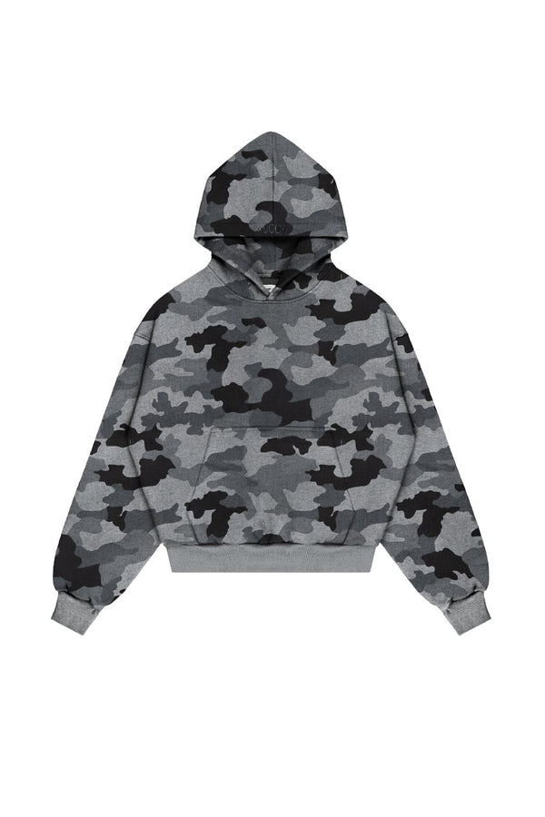 Bluza Hoodie Dark Grey Melange Moro