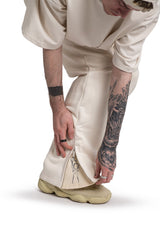 Spodnie Dresowe Zip Raw Cream