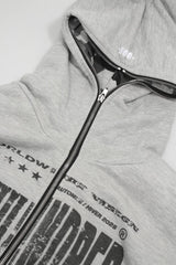 Bluza Duality Reversible Full Zip Light Grey Melange