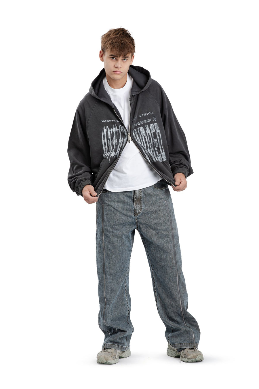Bluza Zip Duality Washed