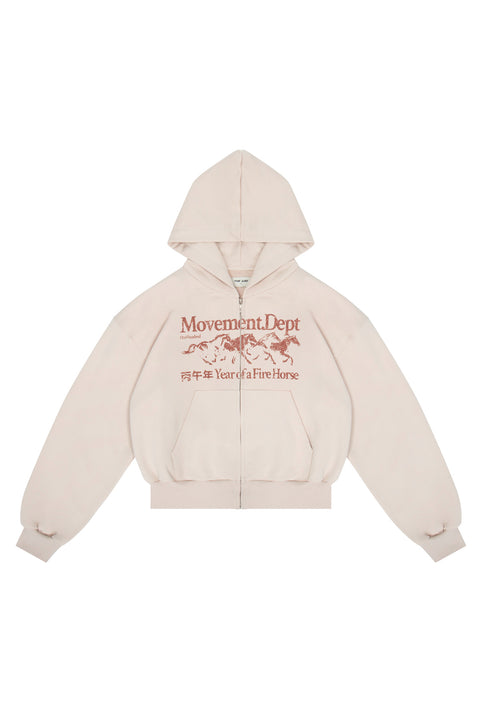 Kapuzenpullover Puffy Zip Wild Movement Almond