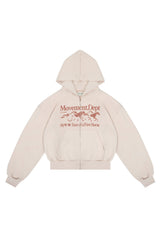 Kapuzenpullover Puffy Zip Wild Movement Almond