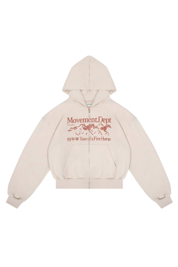 Kapuzenpullover Puffy Zip Wild Movement Almond